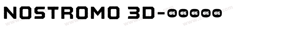 Nostromo 3D字体转换